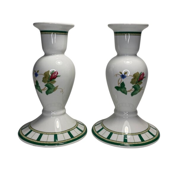 Lenox Summer Terrace Taper Candle Stick Holders Set of 2 - Picture 1 of 7